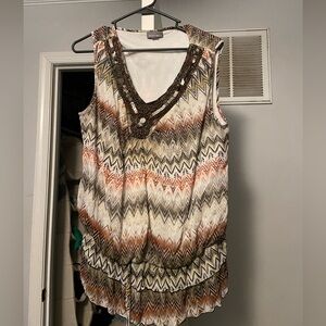 Roz & Ali Sleeveless Dress Top